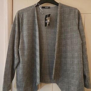 Quiz Gray Plaid Women's Blazer